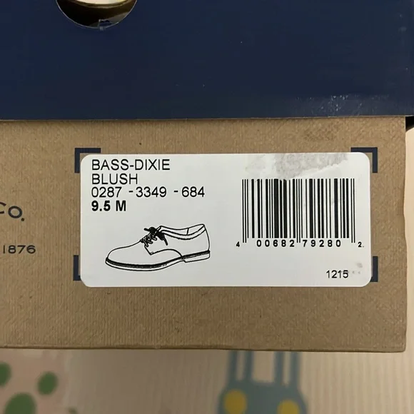 G.H. Bass & Co. Women's Dixie Blush Oxford Shoes, NWOT, Size 9.5 - Picture 6 of 8